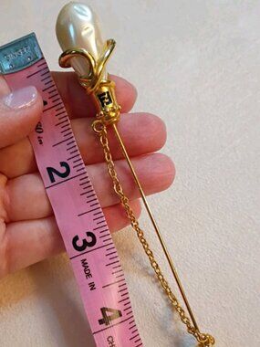 Fendi FF Vintage Lapel Pin 5"